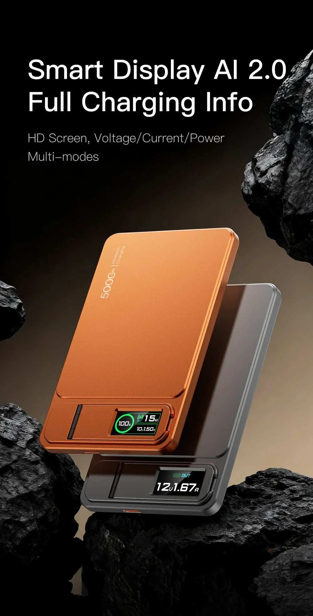 10000mAh Magnetic Wireless Power Bank – 15W MagSafe PD 20W Fast Charging