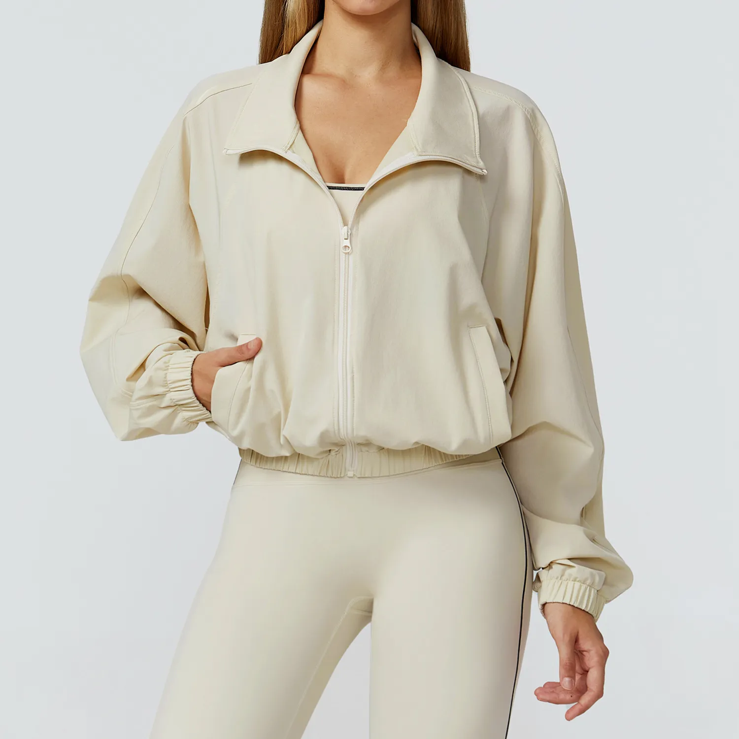 Quick-Dry Stand Collar Sports Jacket for Women