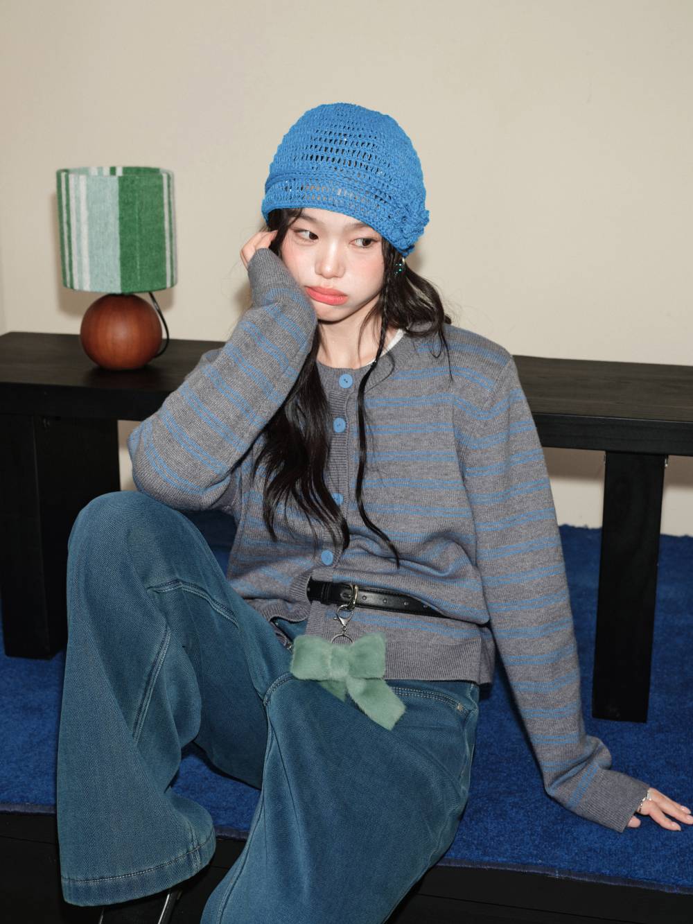 Striped Cardigan Sweater