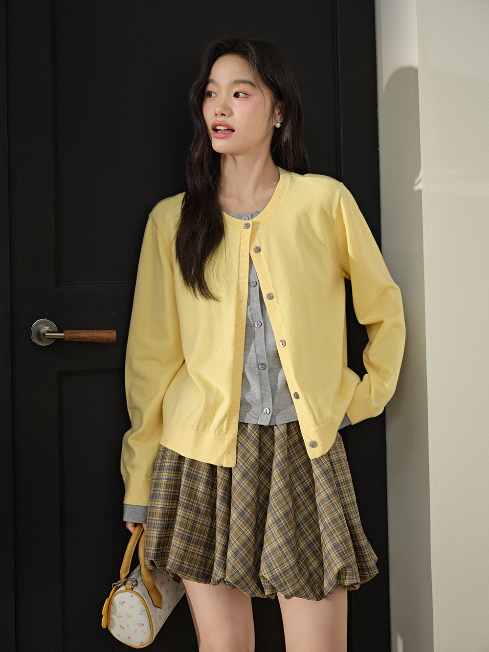 Fake Two-piece Cardigan
