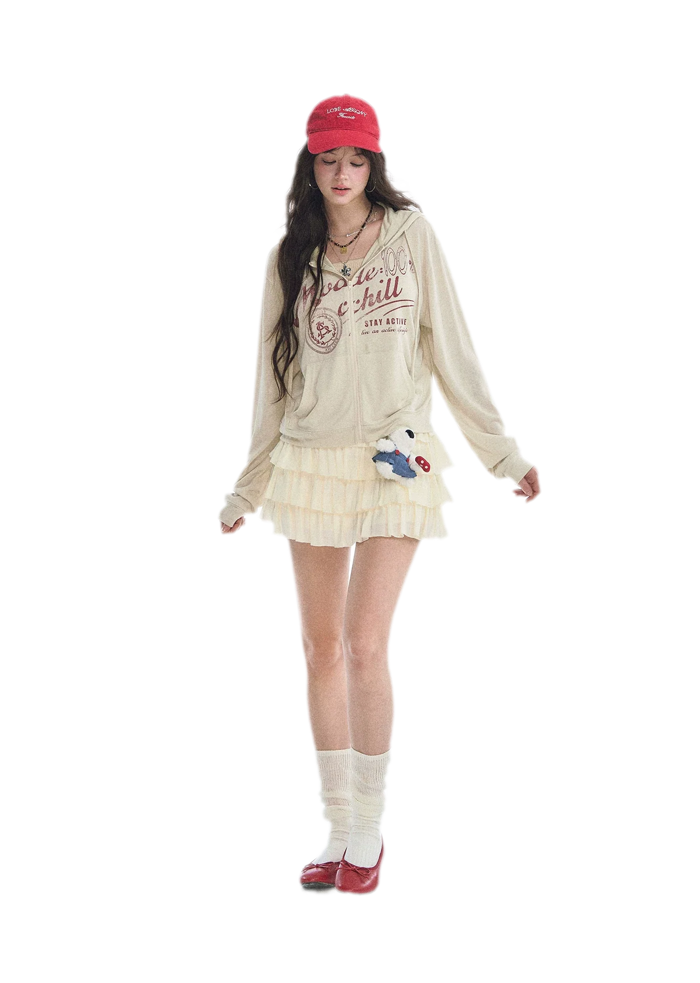 Lace Tiered A-Line Skirt