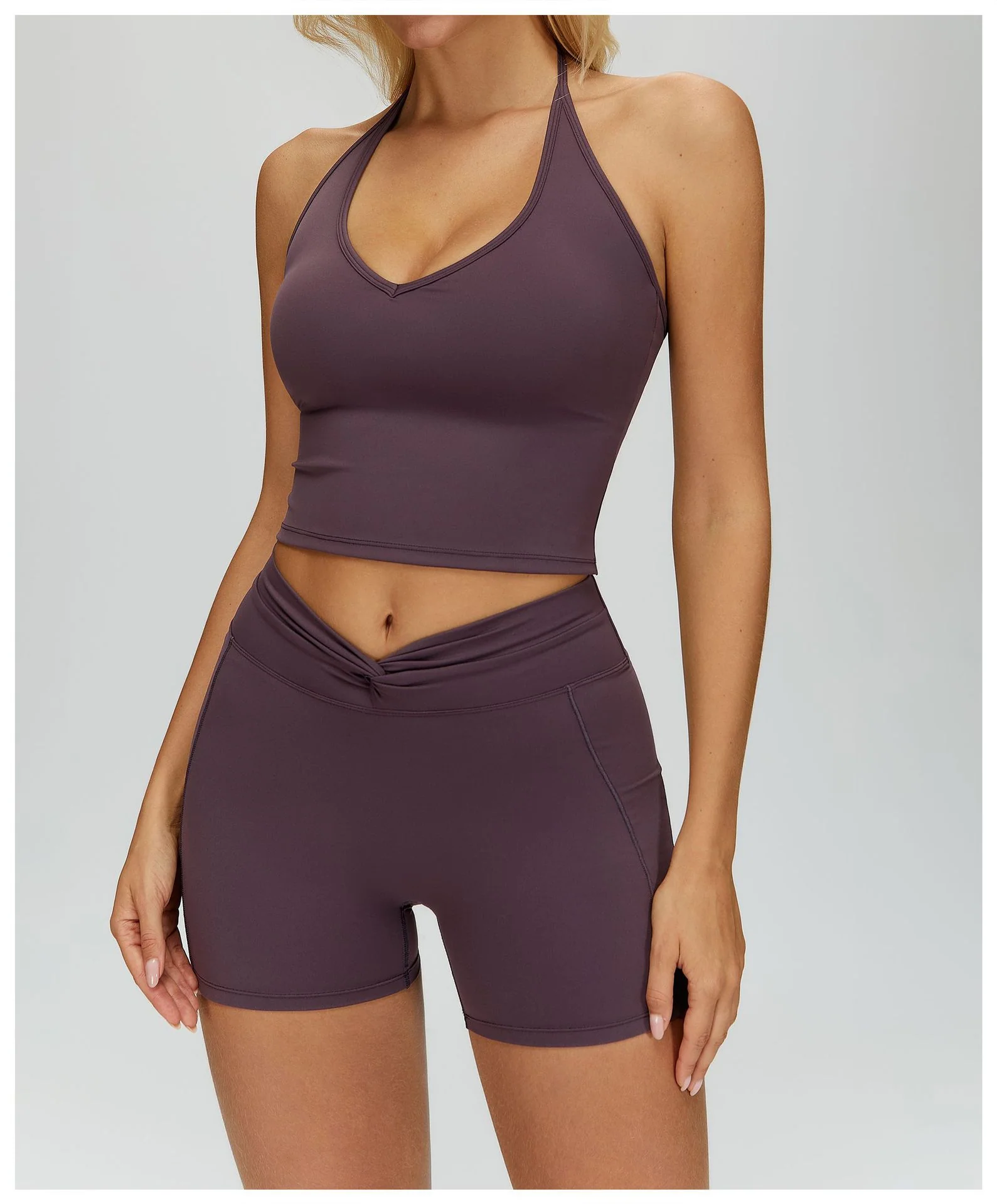 Women's V Neck Halter Tank Top