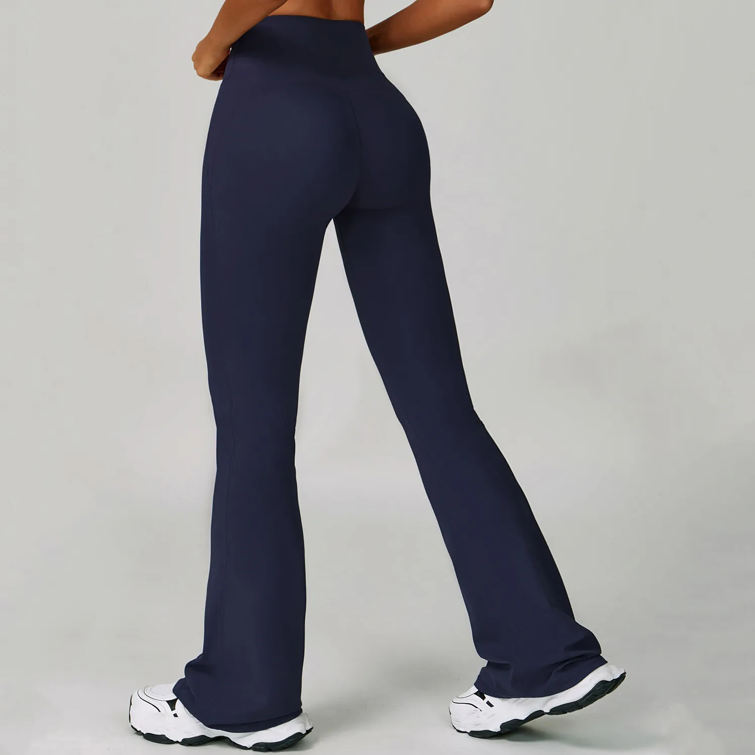 Cloud-Like High Waist Hip Lift Flared Trousers