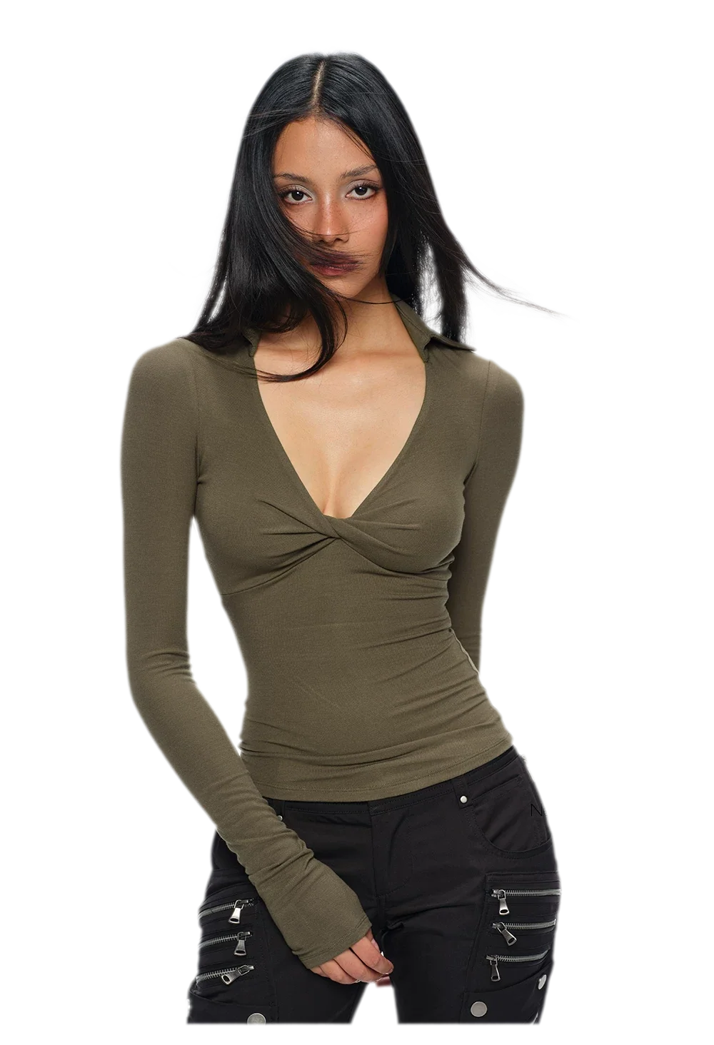 Twisted Knot Slim-Fit Top