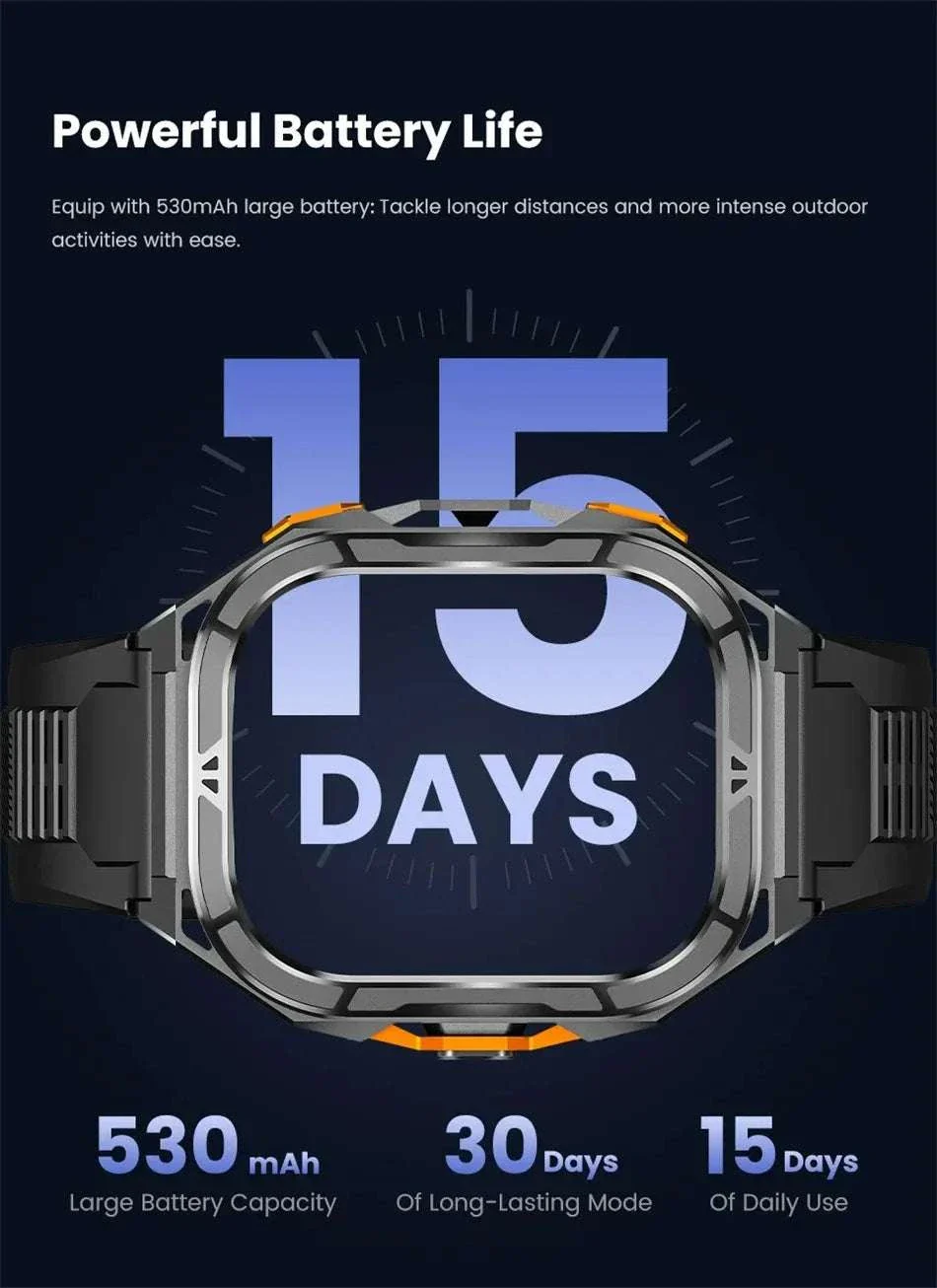 Terra-X GPS Rugged Smartwatch | 1.96