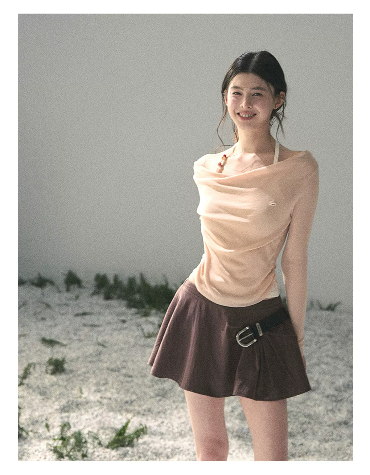 Sugar Frost Off-Shoulder Top