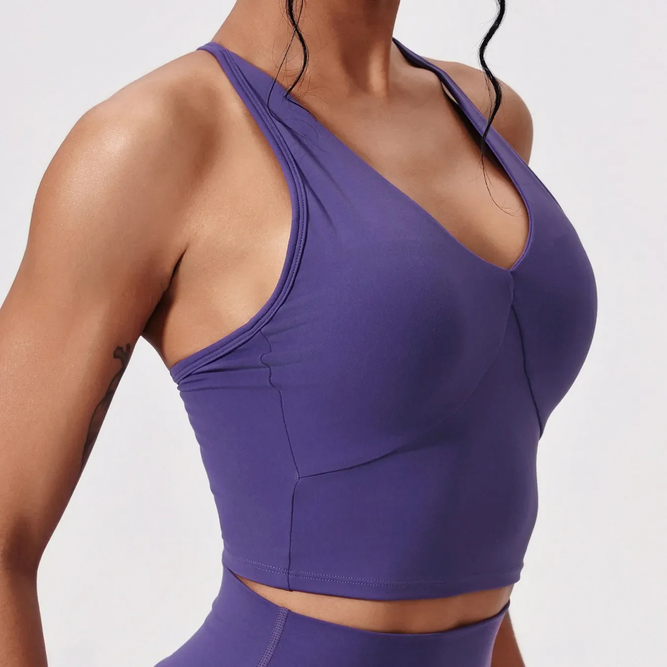 V-Neck Cross Beautiful Back Yoga Tank Top