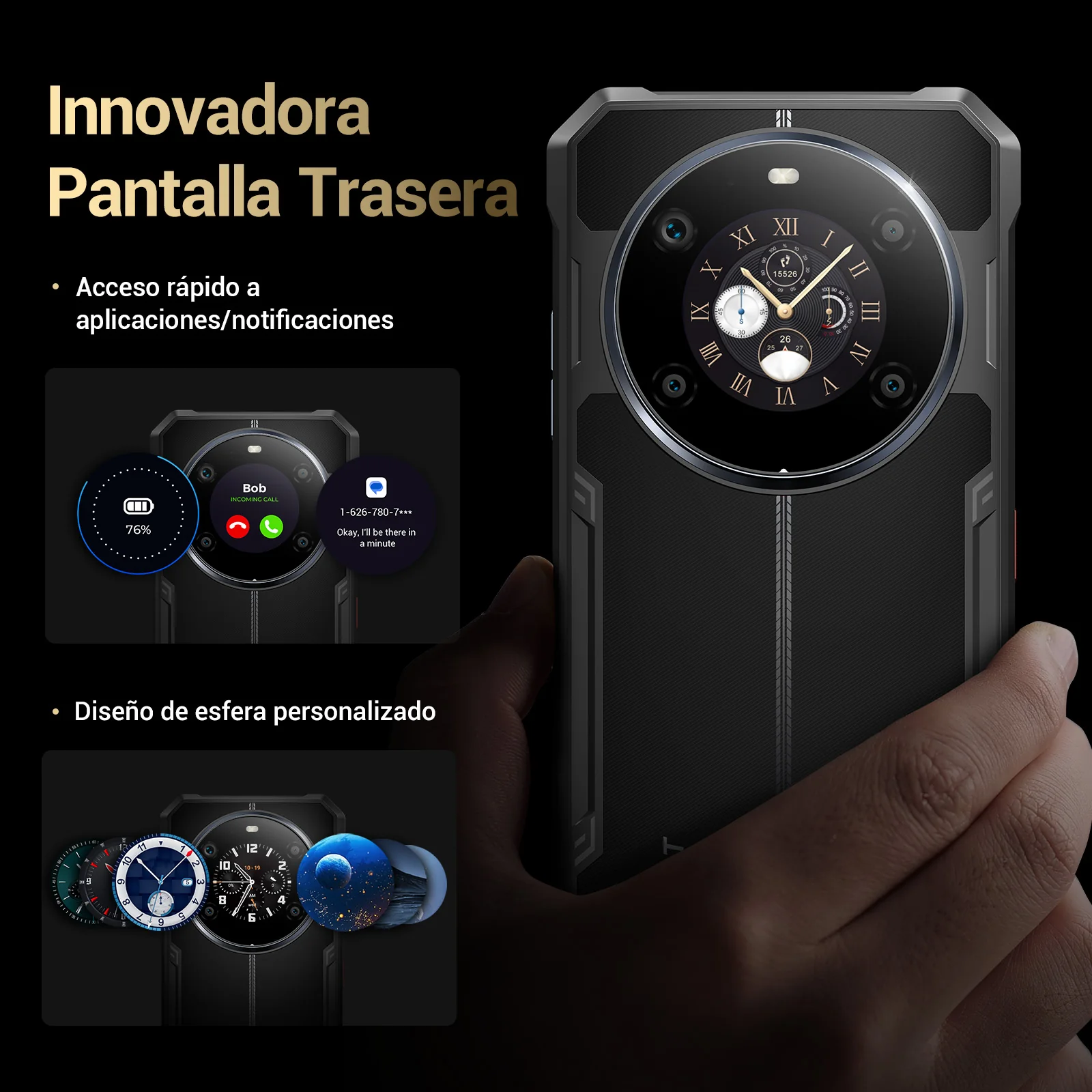 Fossibot F109 Dual Sim 256 Gb Negro 8 Gb Ram 5g
