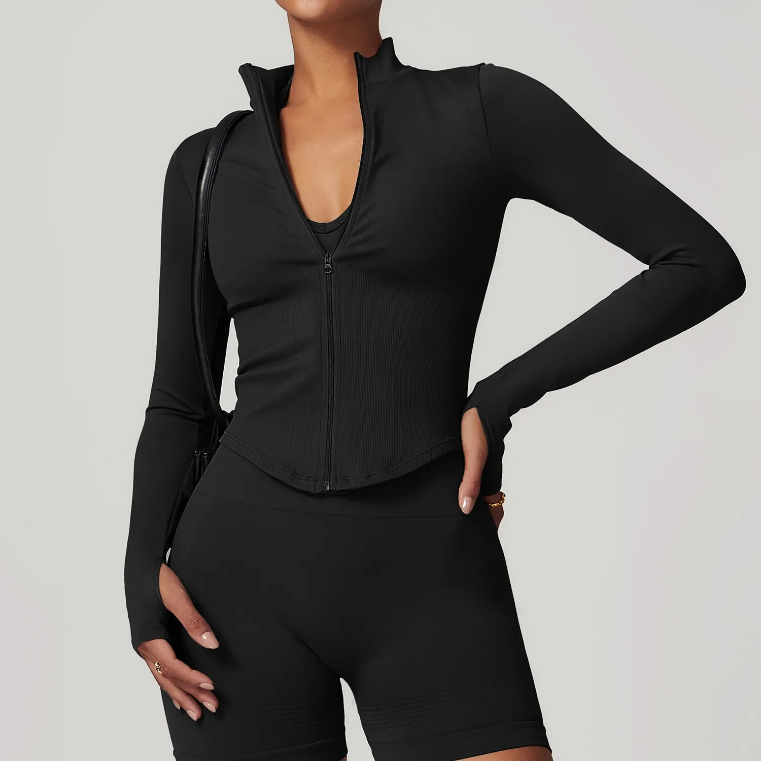 Long Sleeve Zipper Top