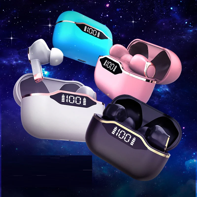 TWS Earphones with LED Display IPX5 Waterproof Earbud Wireless Headsets In-ear OEM OBM