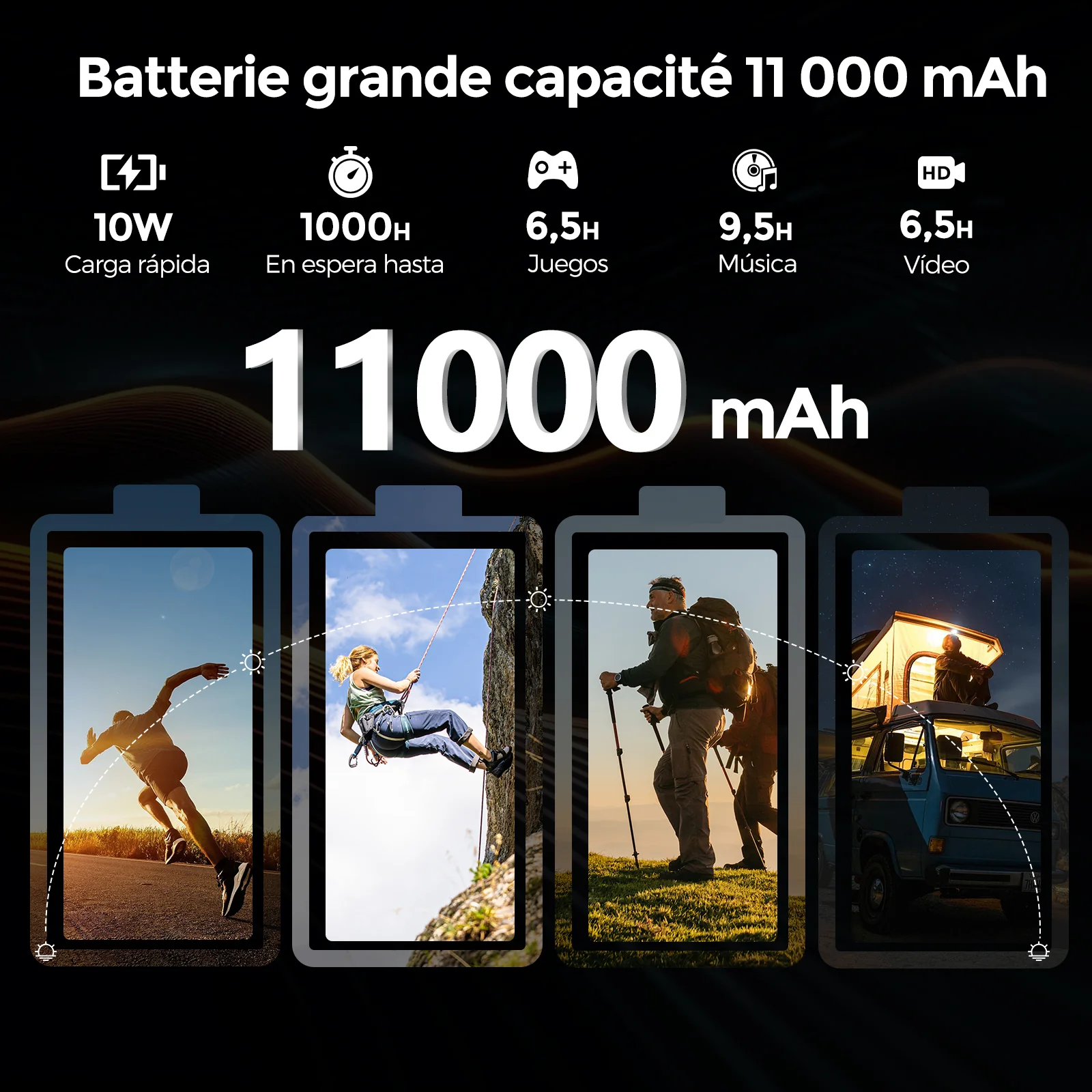 Tableta Fossibot Dt1 Lite 10.4''robusta De 11000mah 7gb+64gb