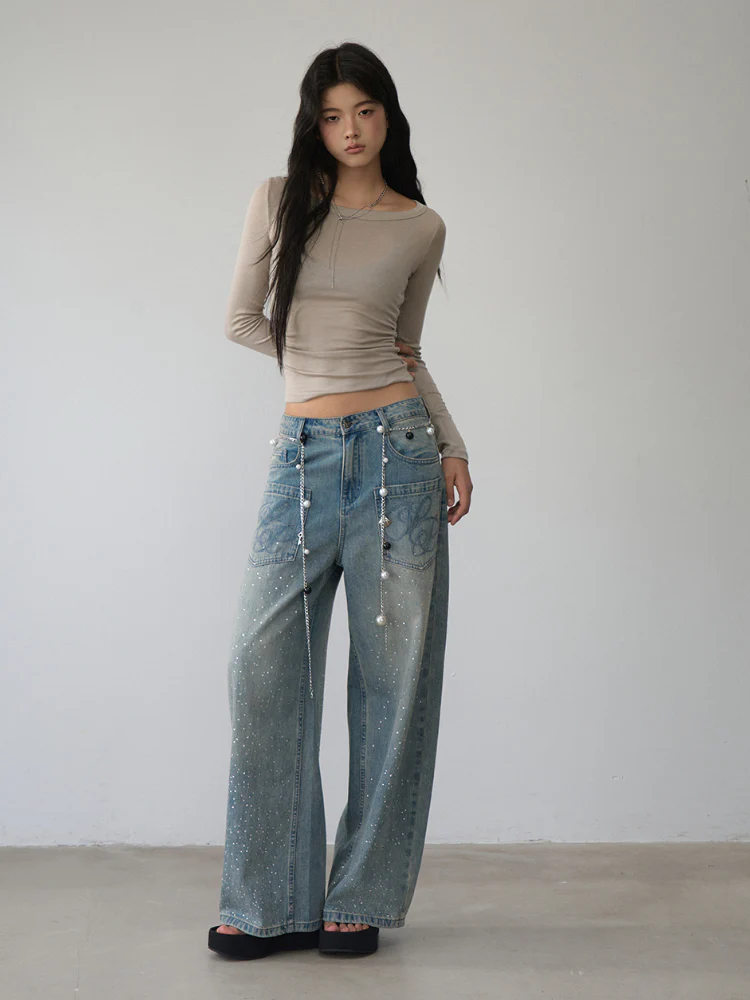 Reversible Off-shoulder Slim Long-sleeve T-shirt