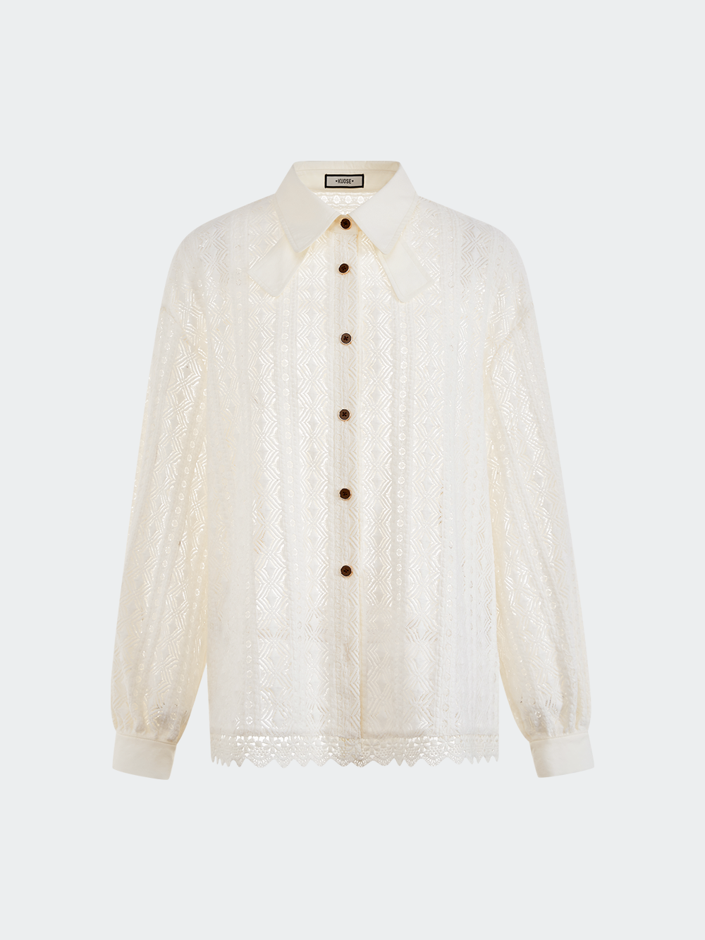Layered Collar Lace Blouse