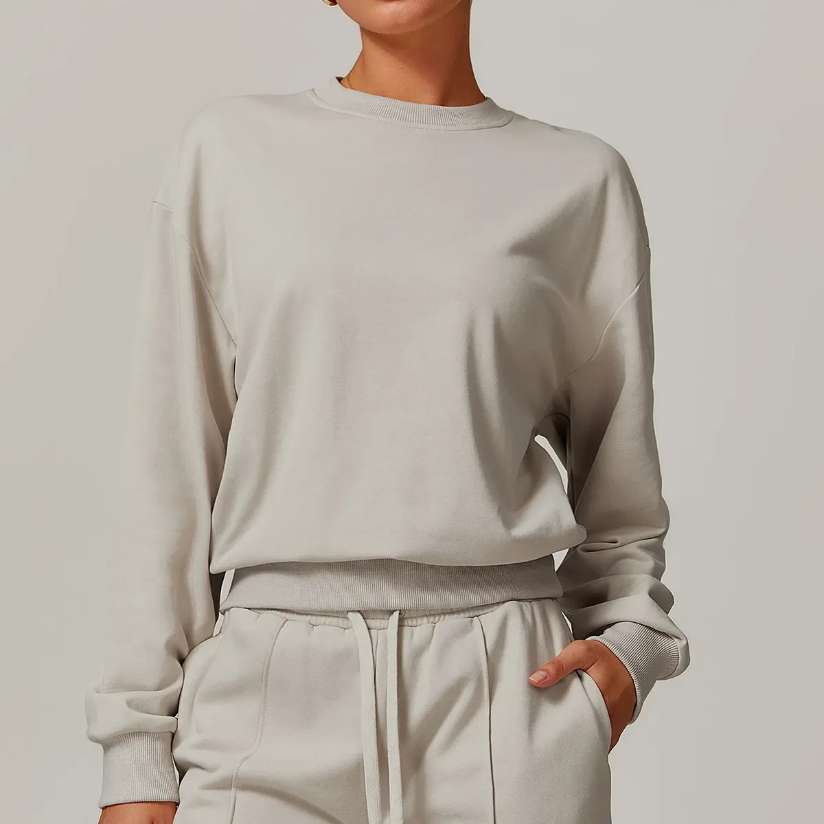 Casual Crew Neck Pullover