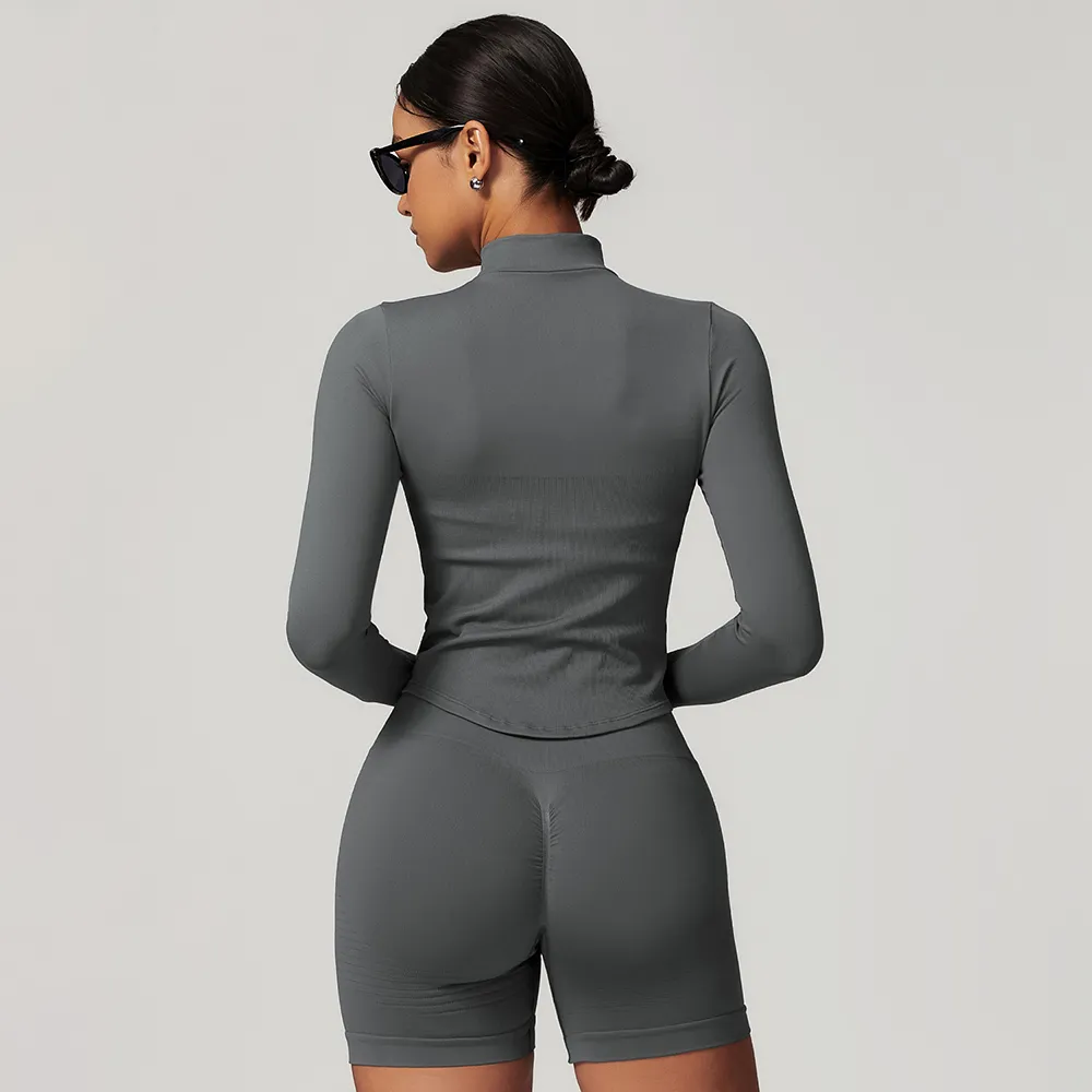 Long Sleeve Zipper Top