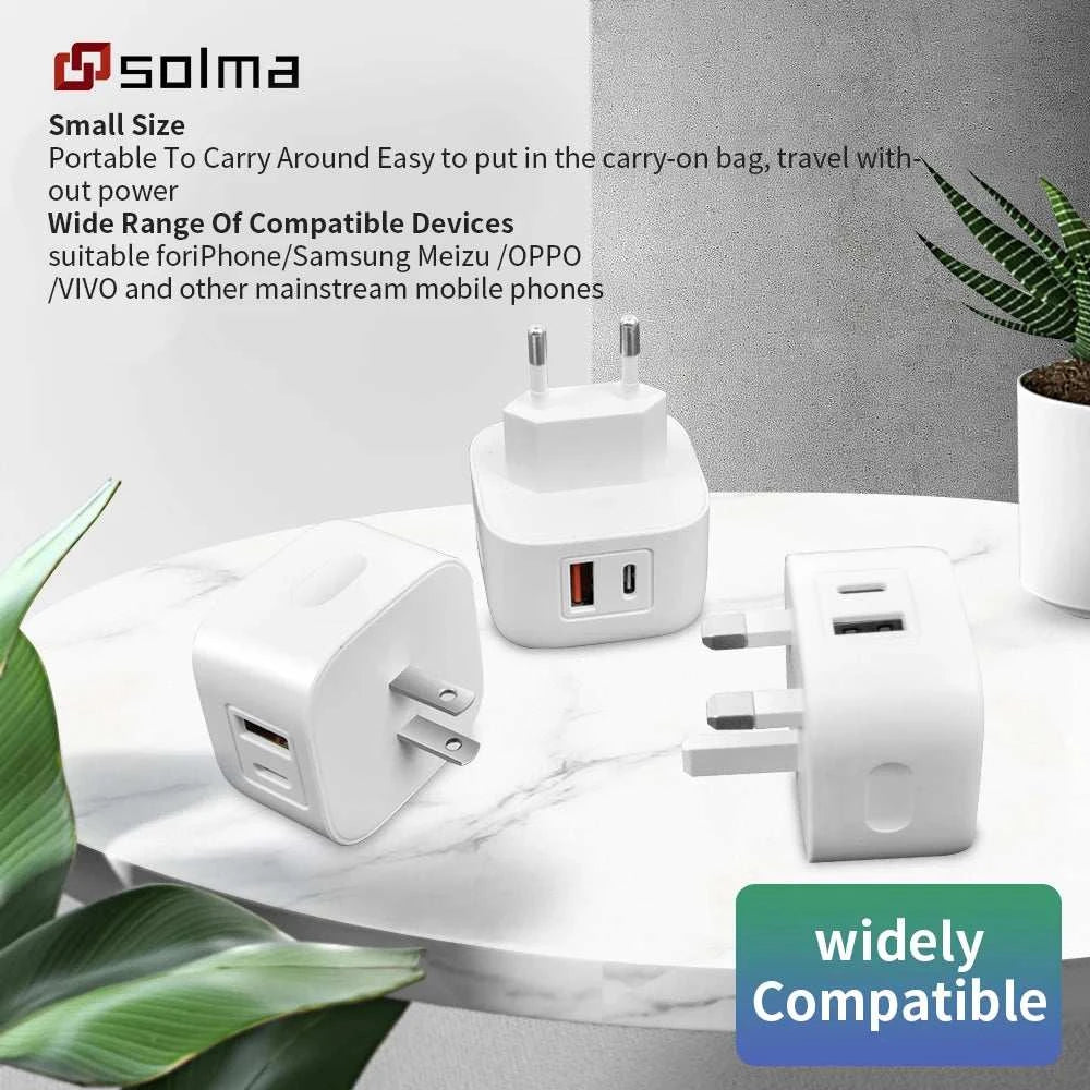 PD + USB Fast Charging Wall Adapter