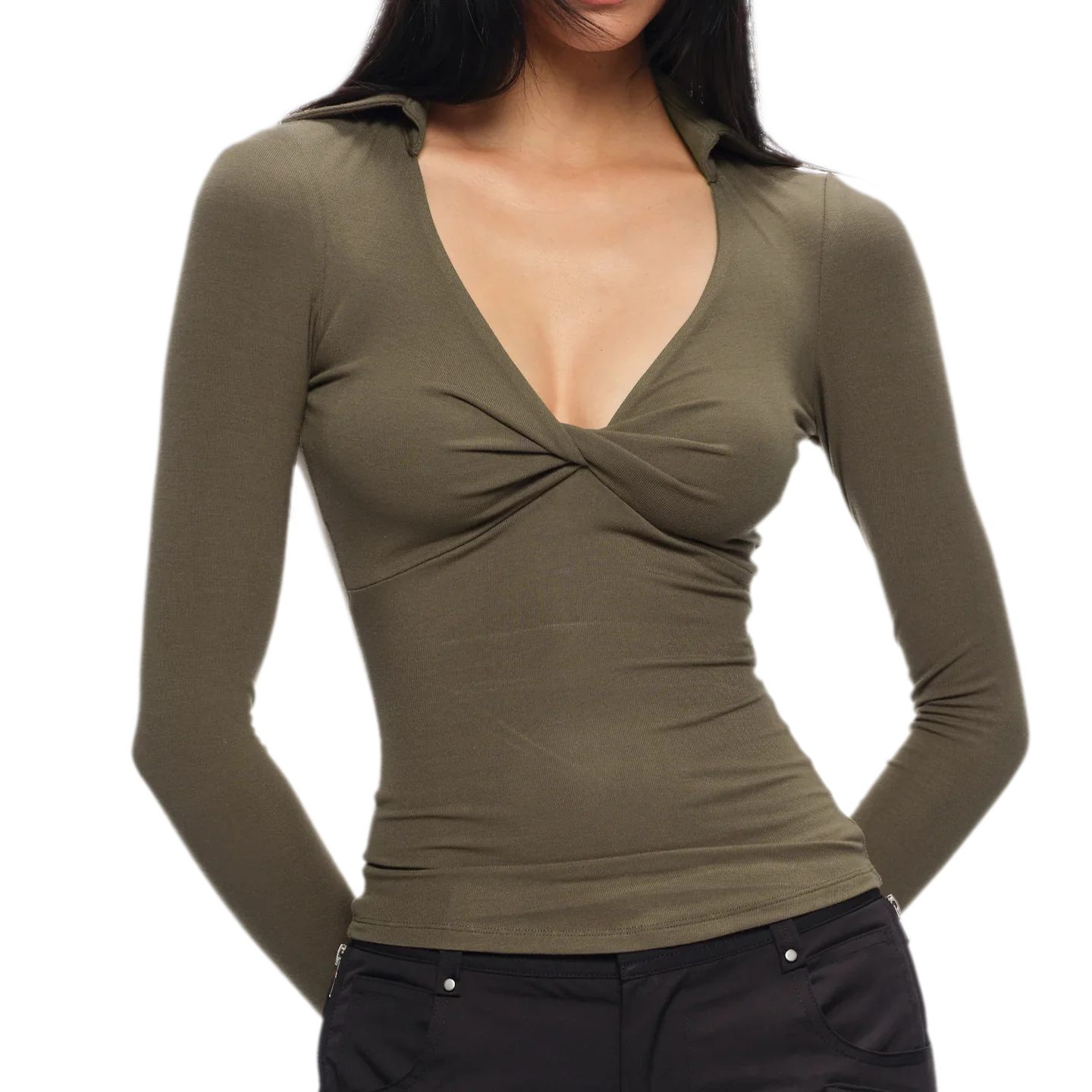 Twisted Knot Slim-Fit Top
