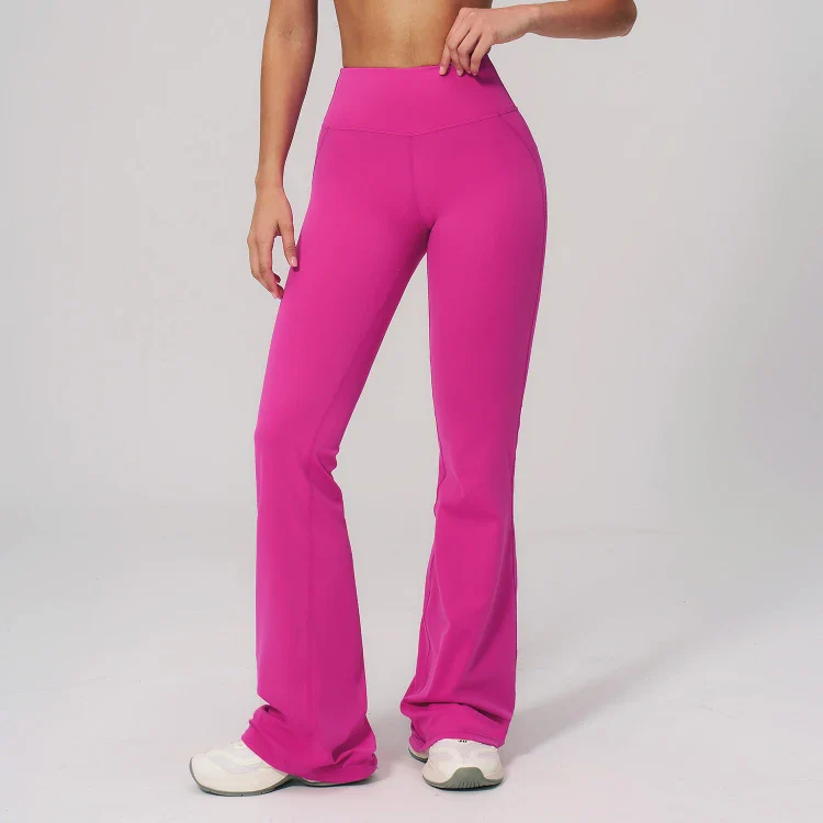Cloud-Like High Waist Hip Lift Flared Pants