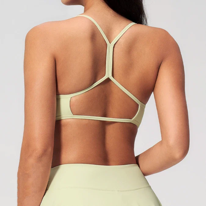 New Women's Y-Shape Back with Hollow Cutout Yoga Fitness Tennis Bra