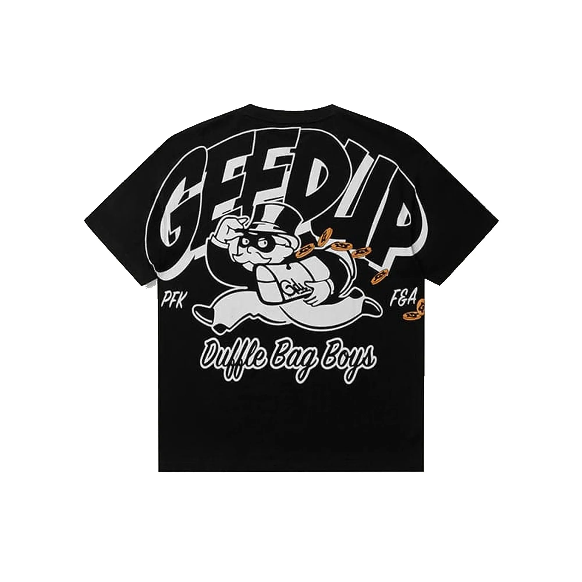 Geedup Duffle Bag Boys T-Shirt 'Black / White' (2025)