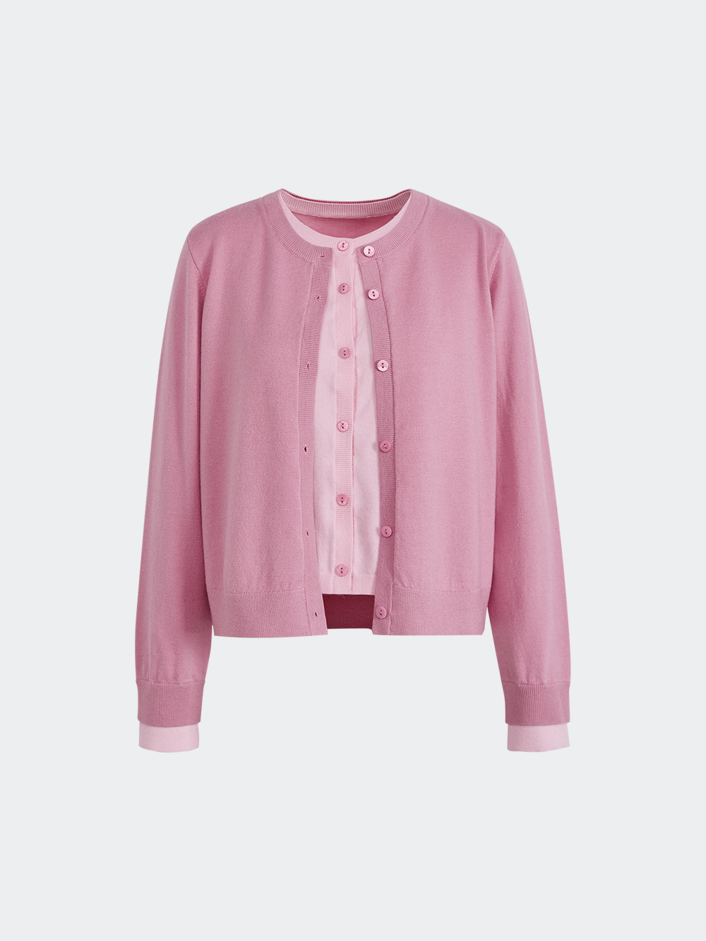 Fake Two-piece Cardigan
