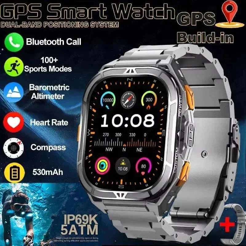 Terra-X GPS Rugged Smartwatch | 1.96