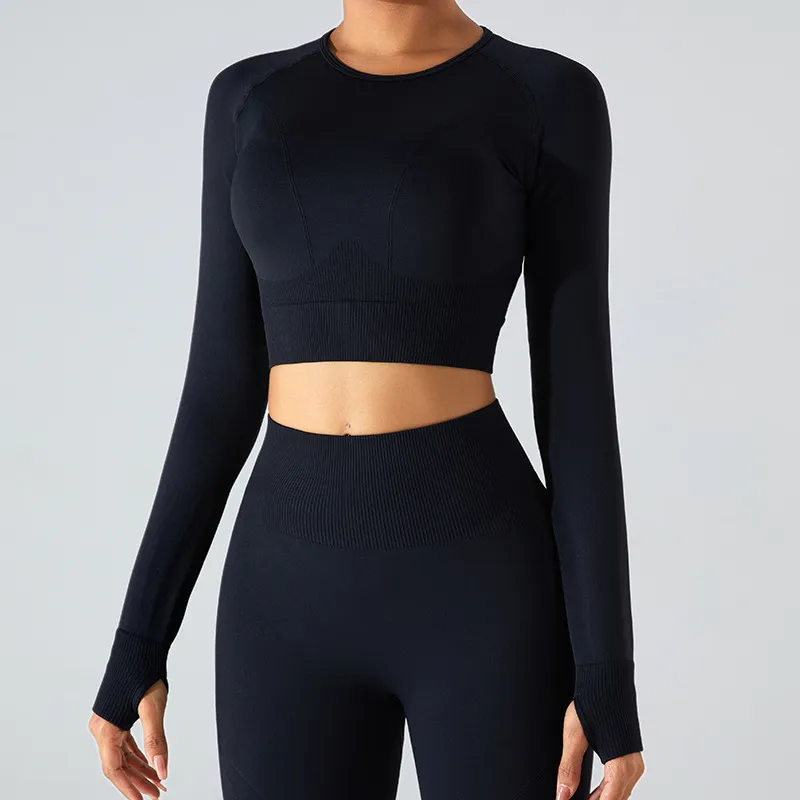 Seamless Long Sleeve Crop Top