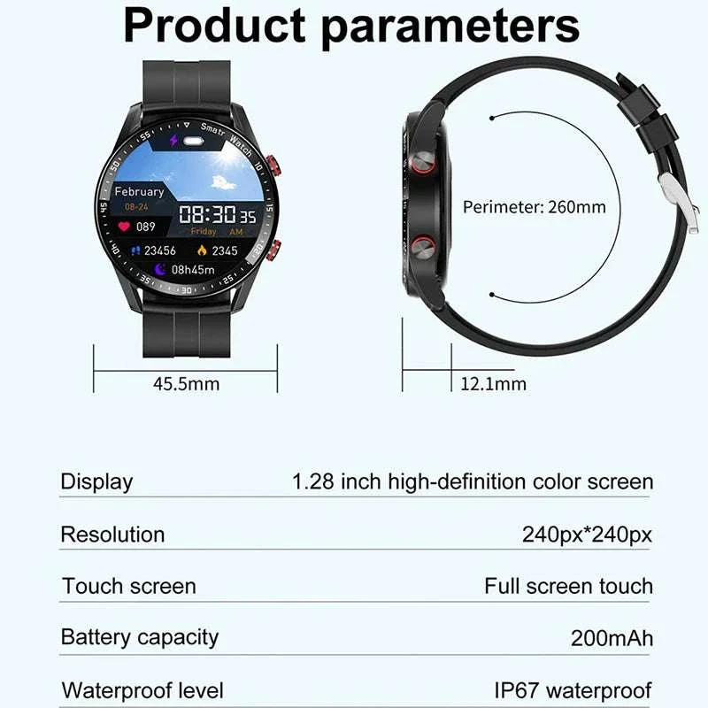 Prestige Pro ECG+PPG Smartwatch with Steel Bracelet