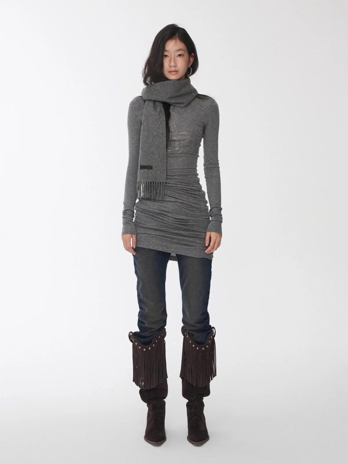 Crystal-Embellished Turtleneck