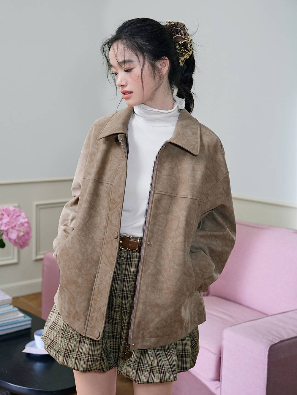 Faux Leather Jacket