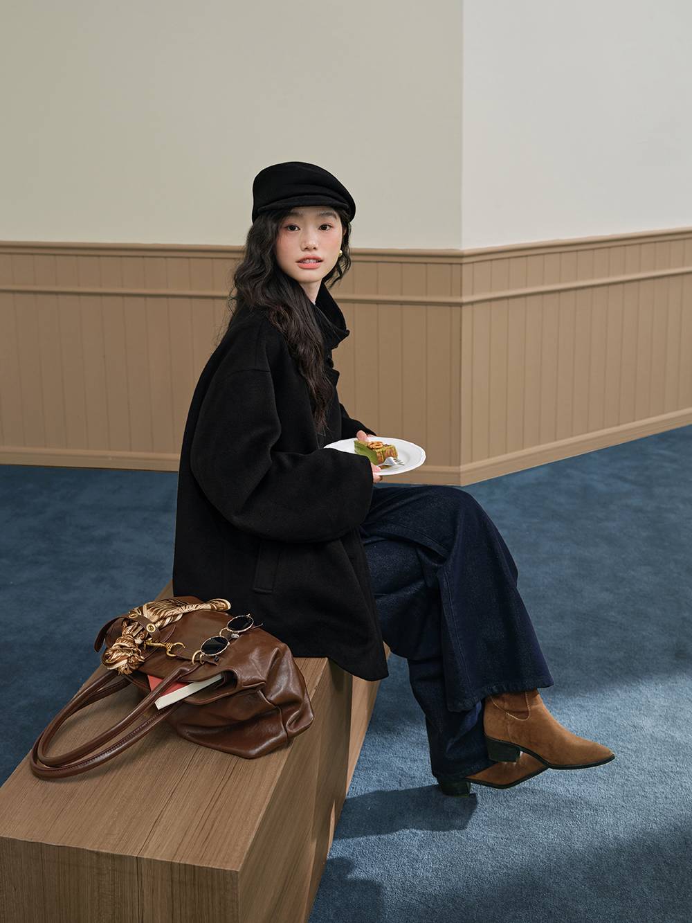 Funnel Neck Coat