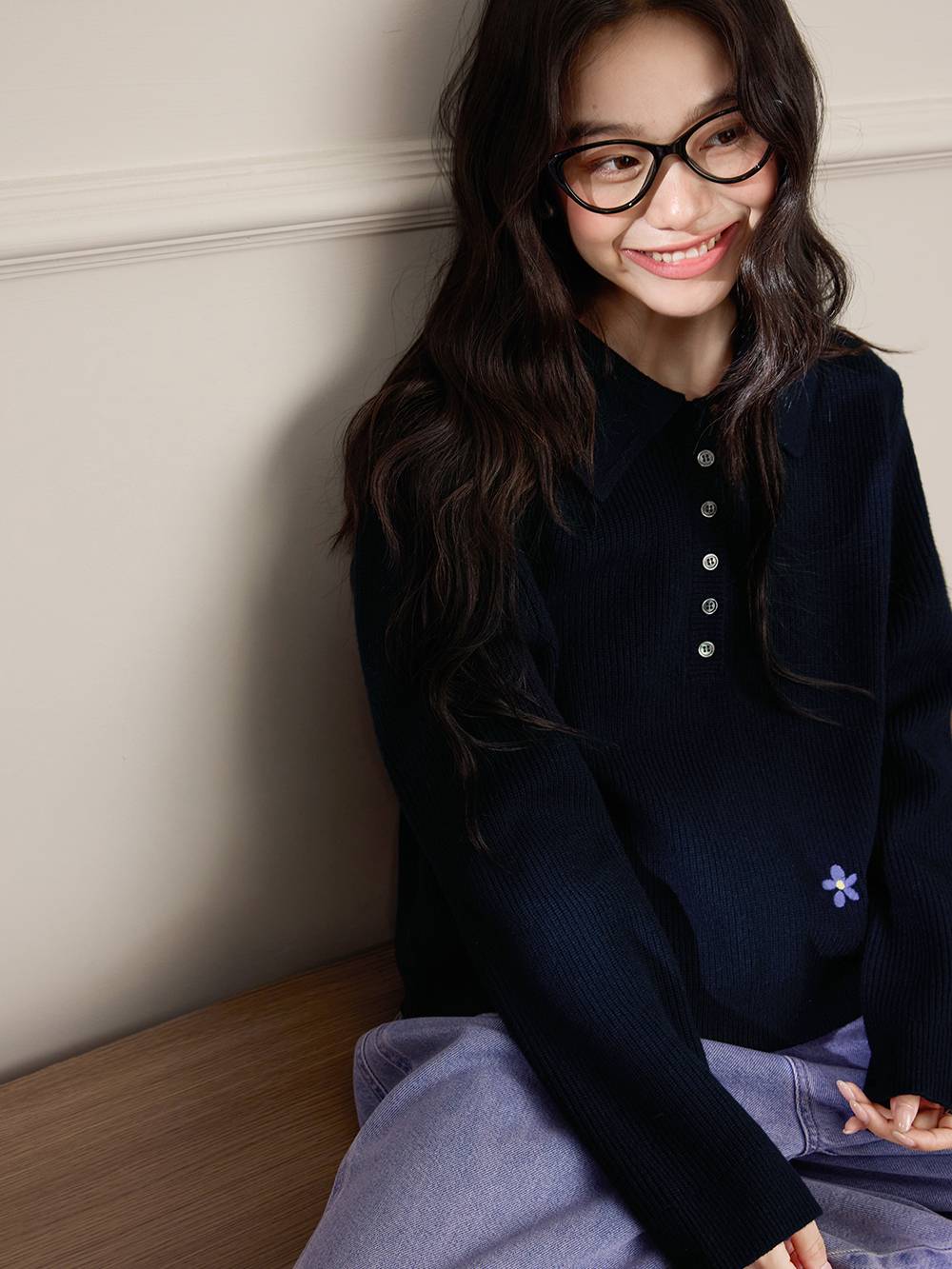 Polo Collar Sweater