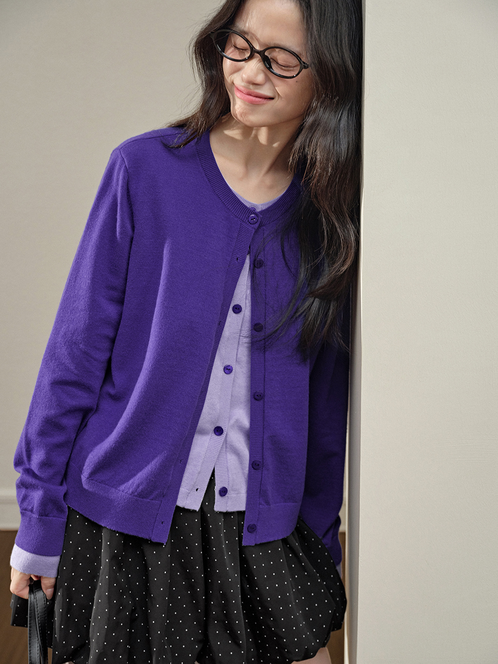 Fake Two-piece Cardigan