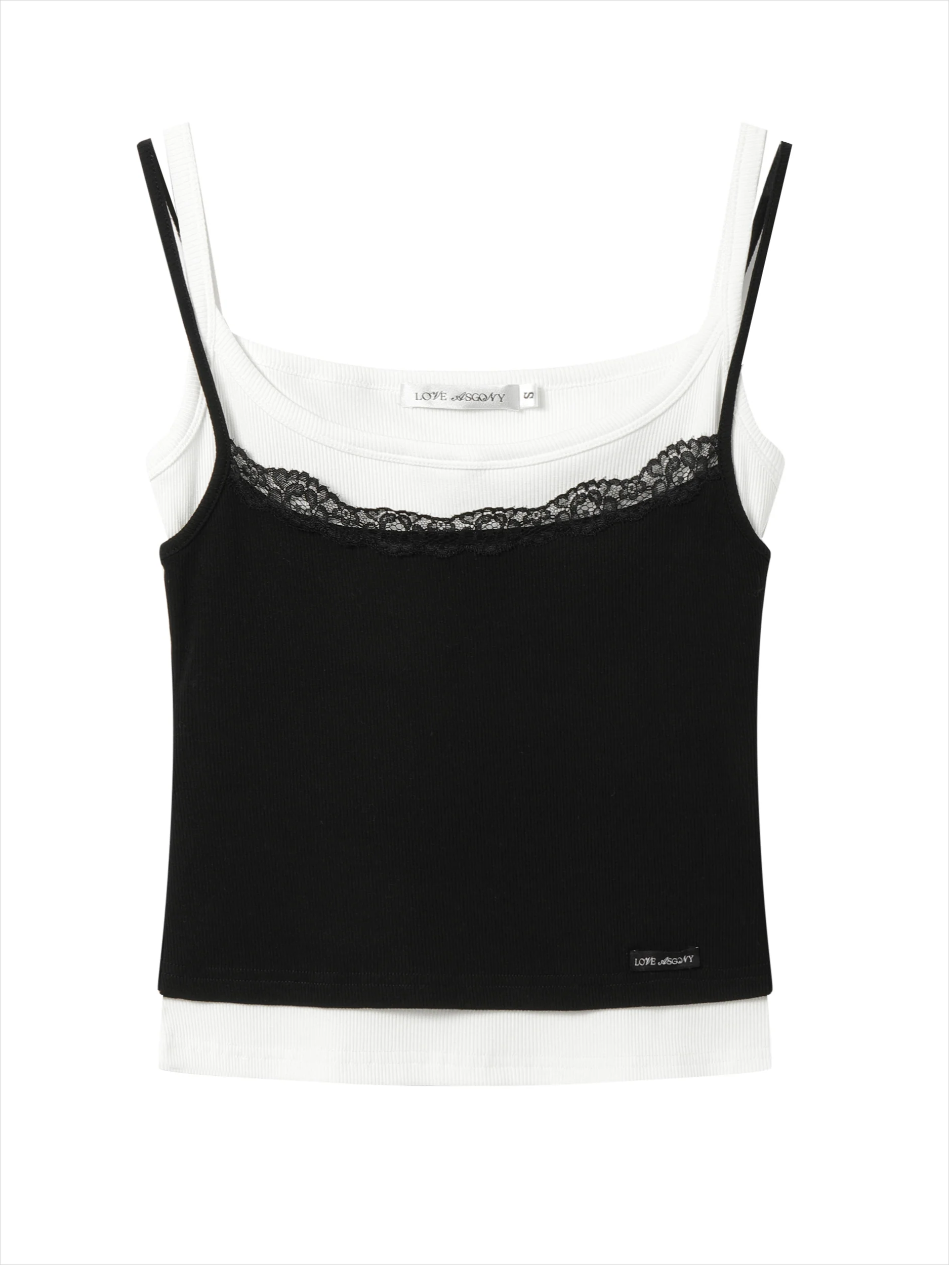 Lace-Trim Relaxed Blade-Cut Pants