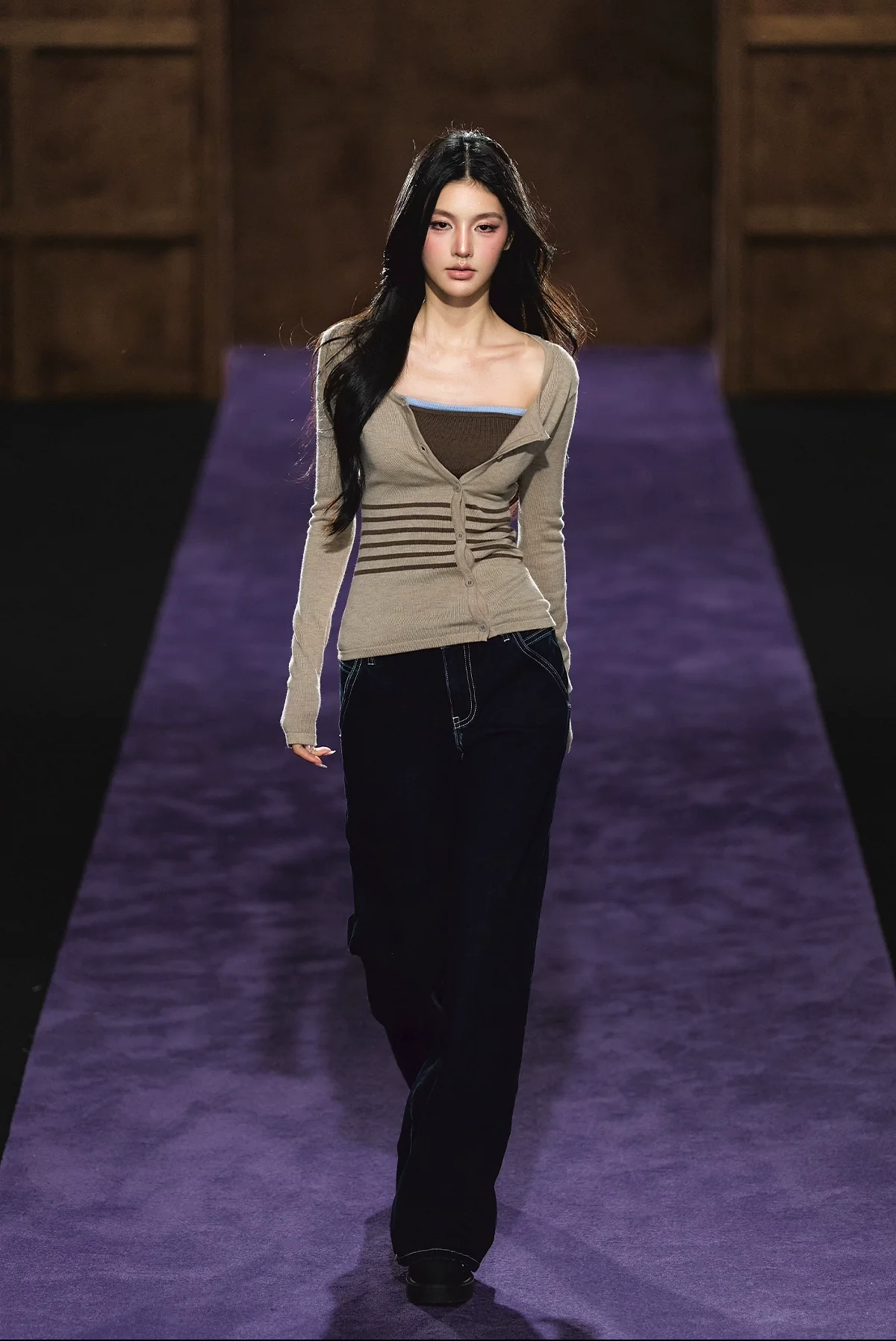 Soft Touch Two-in-One Knit Base Cardigan