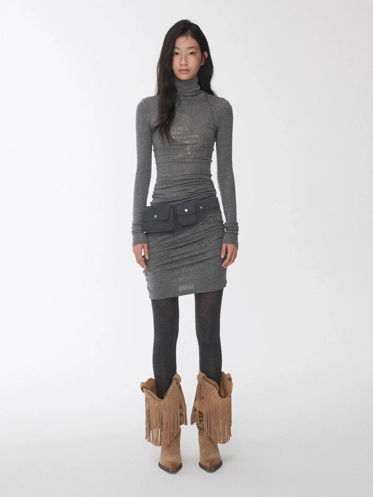 Crystal-Embellished Turtleneck