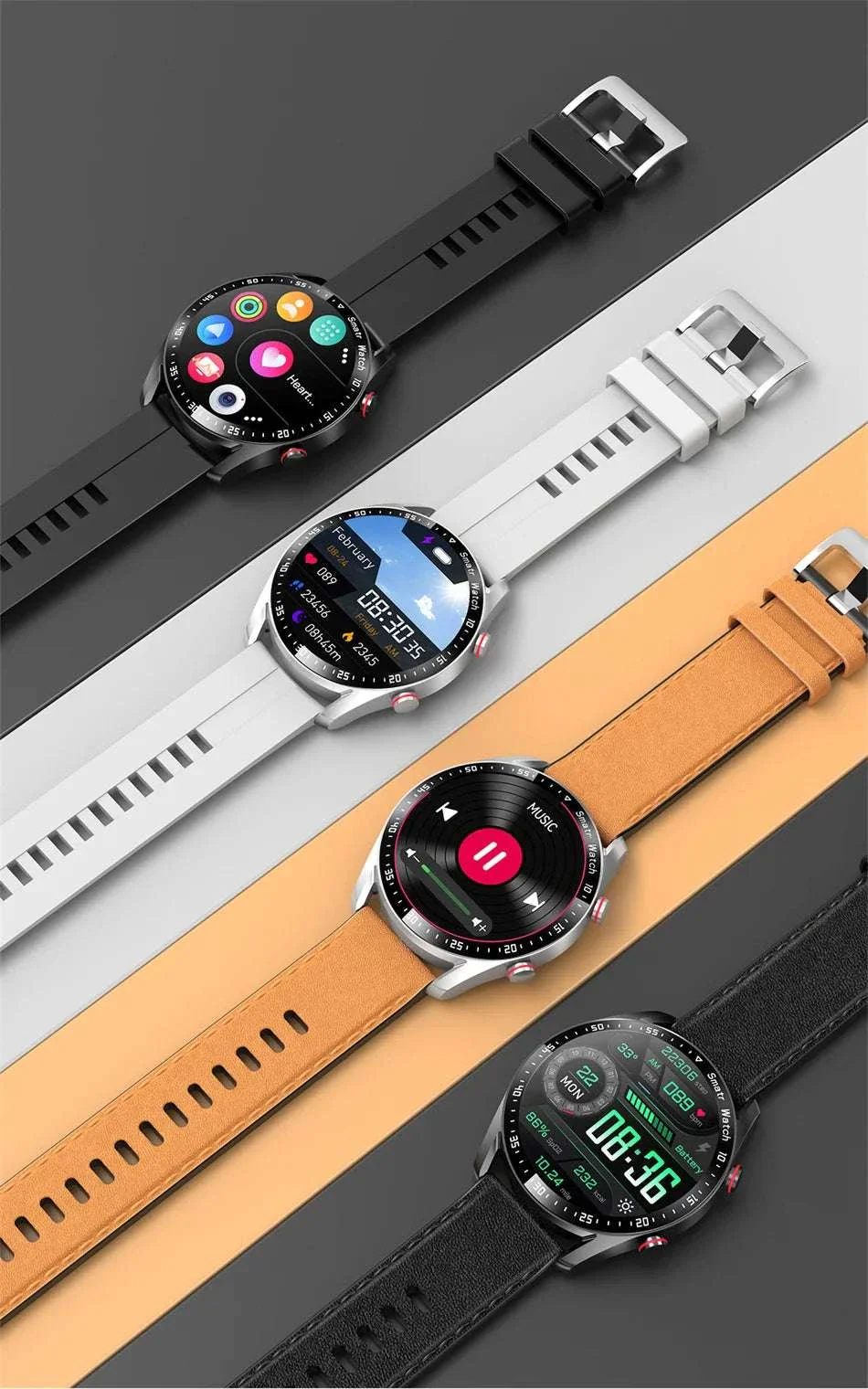 Prestige Pro ECG+PPG Smartwatch with Steel Bracelet