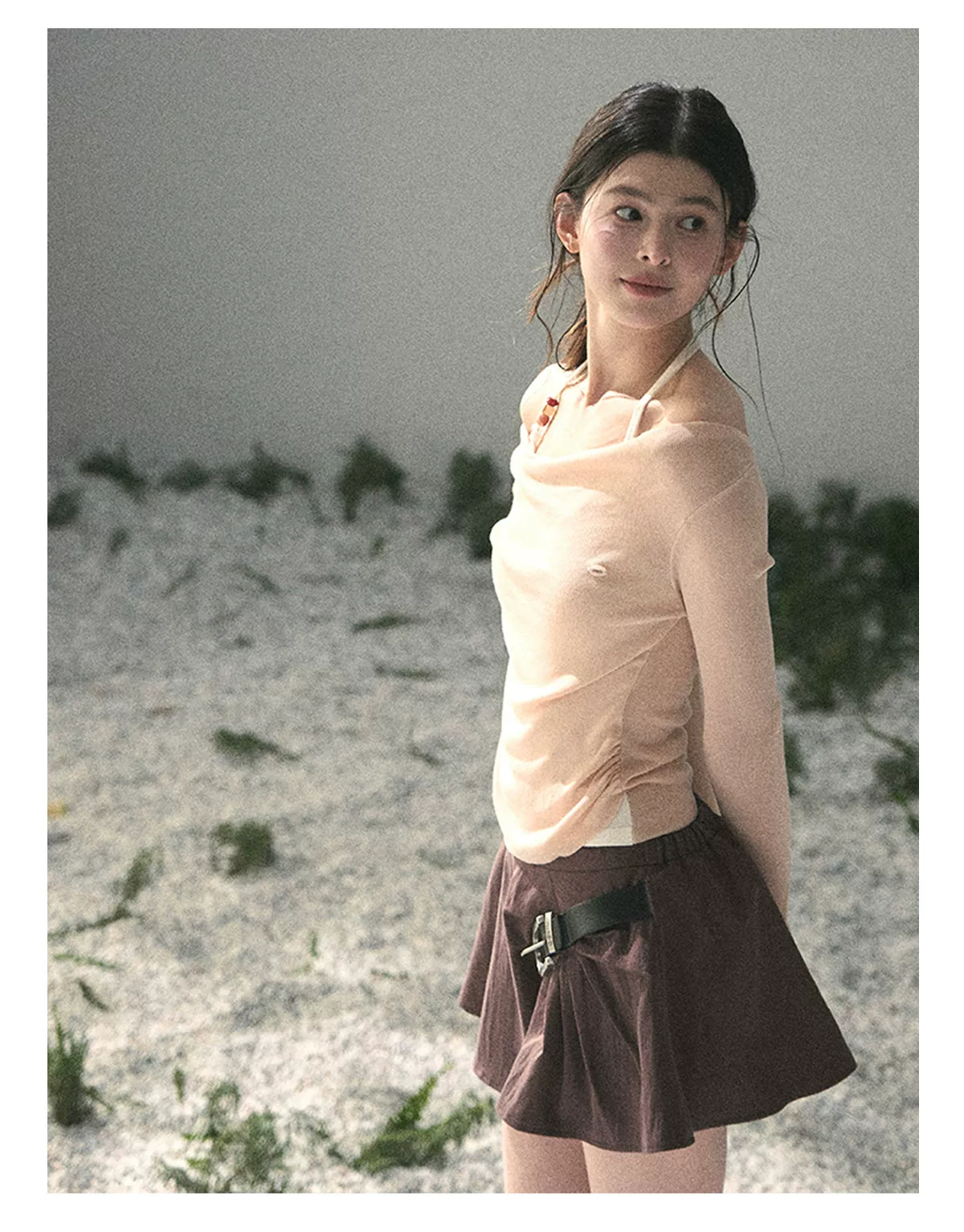 Sugar Frost Off-Shoulder Top