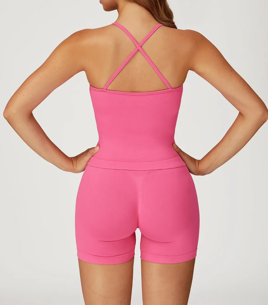 Seamless New Cross-strap Beautiful Back Yoga Vest