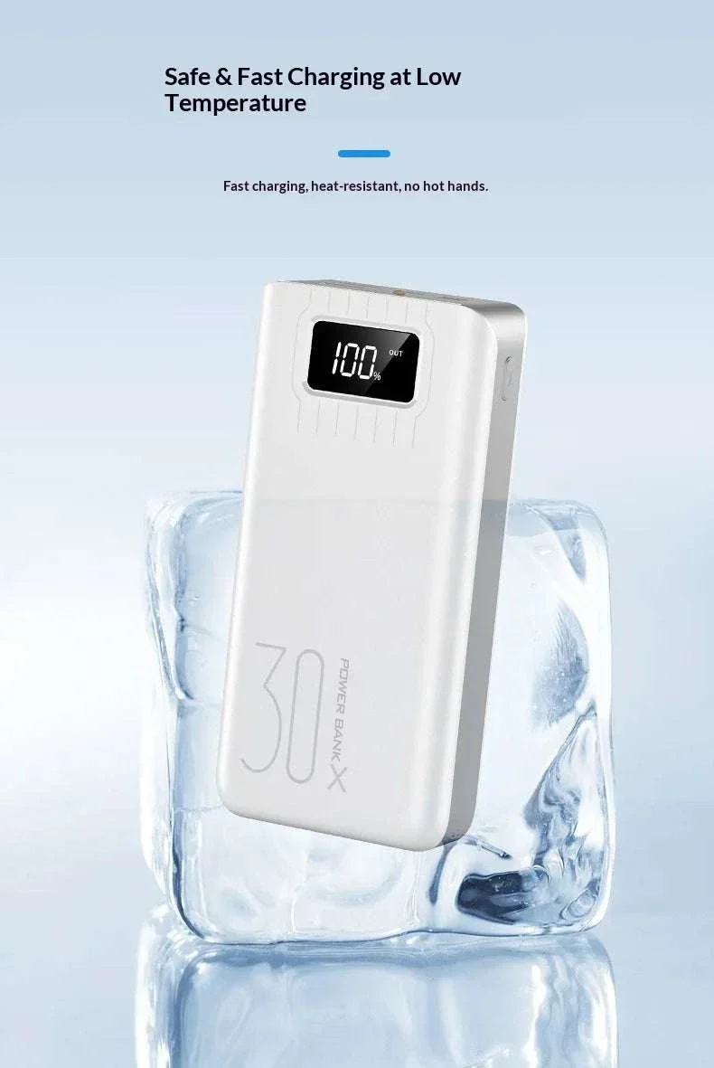 30000mAh Ultra-High Capacity Fast Charge Power Bank