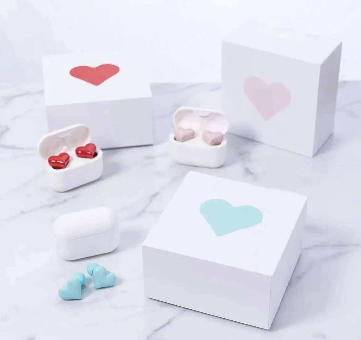 Love Heartbuds Bluetooth 5.3 Wireless Earbuds with HiFi Stereo
