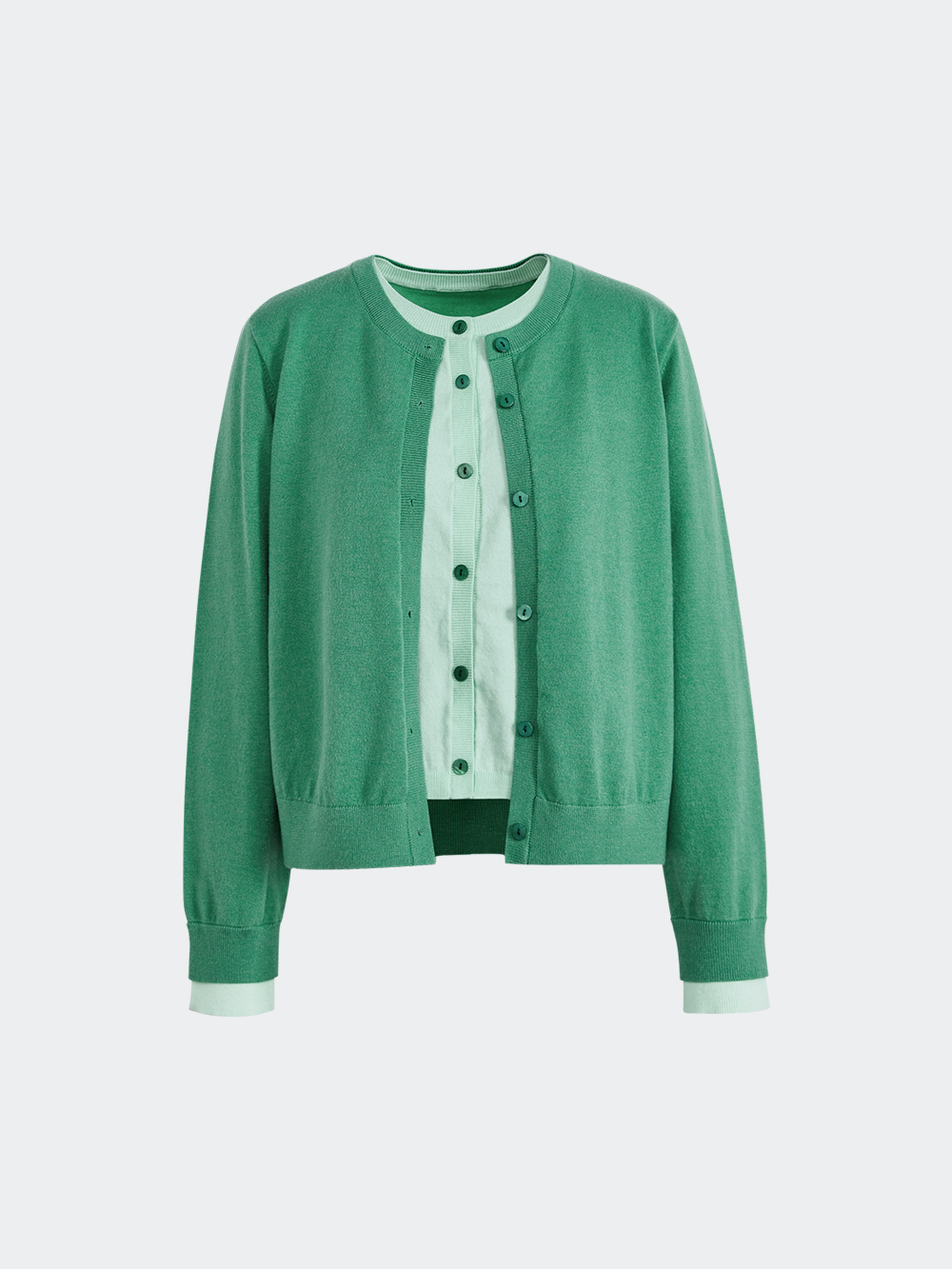 Fake Two-piece Cardigan