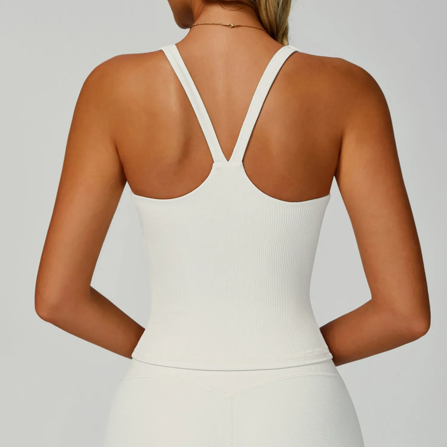 Outer Wear Thread Yoga Vest For Women