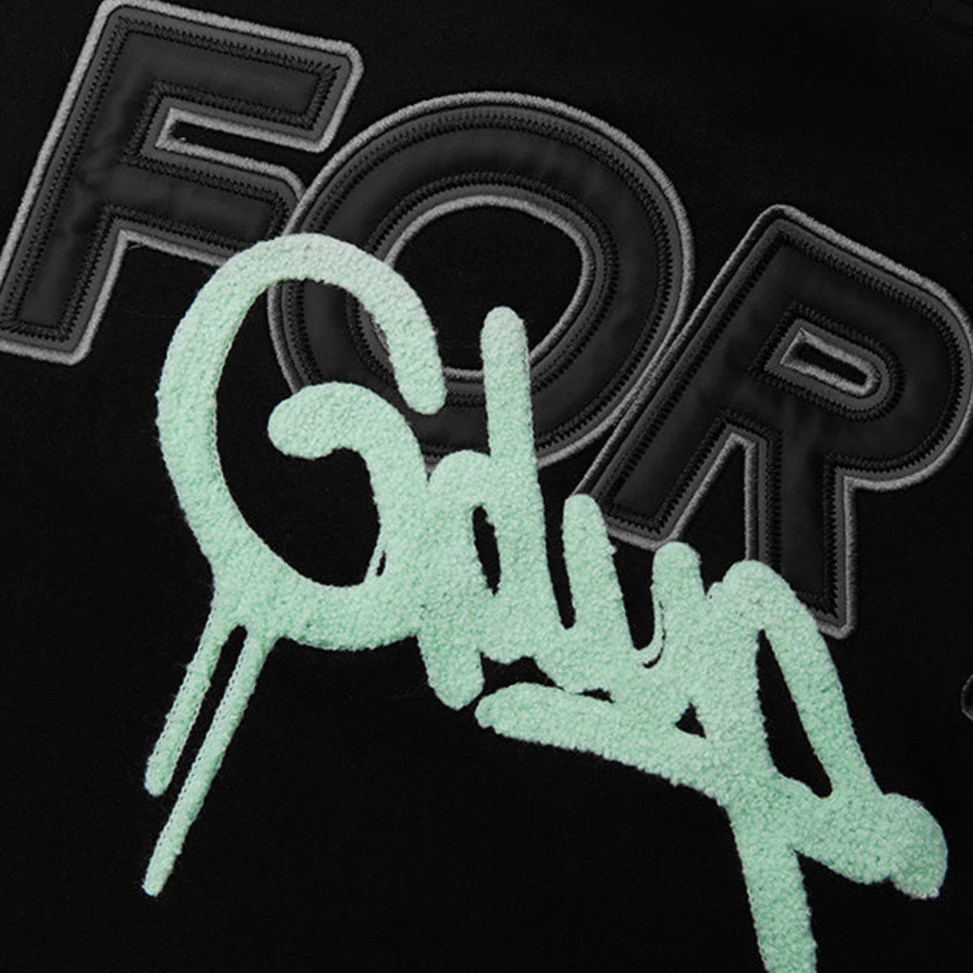 Geedup PFK/Handstyle Hoodie 'Black / Pastel Mint' (2025)