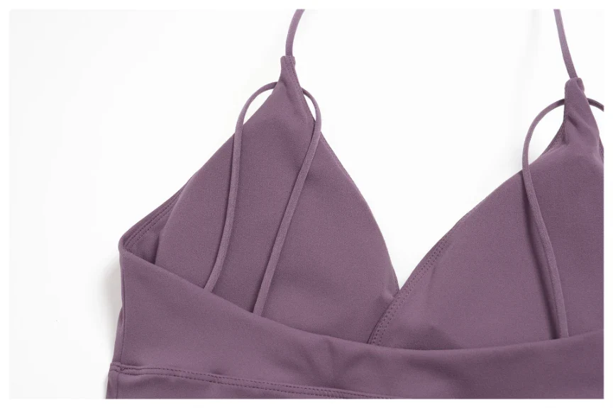 Women's V-neck Spaghetti Strap Yoga Tank Top