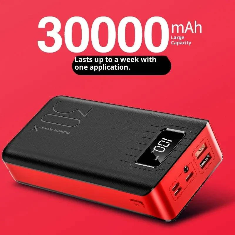 30000mAh Ultra-High Capacity Fast Charge Power Bank