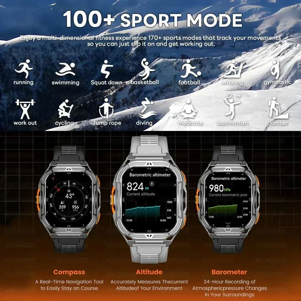 Terra-X GPS Rugged Smartwatch | 1.96