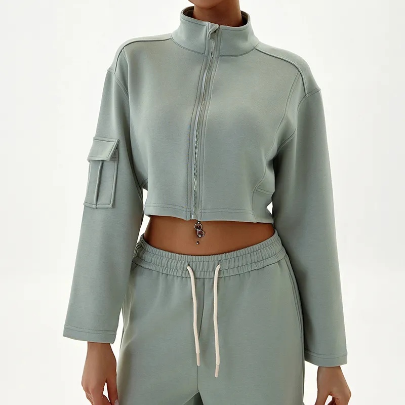 Casual Cropped Jacket
