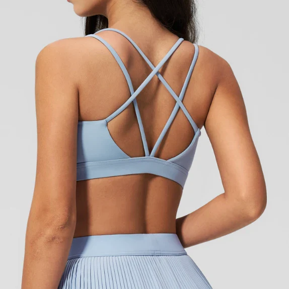 Cloud Feel High Impact Multi-Strap Cross Back Yoga Fitness Bra