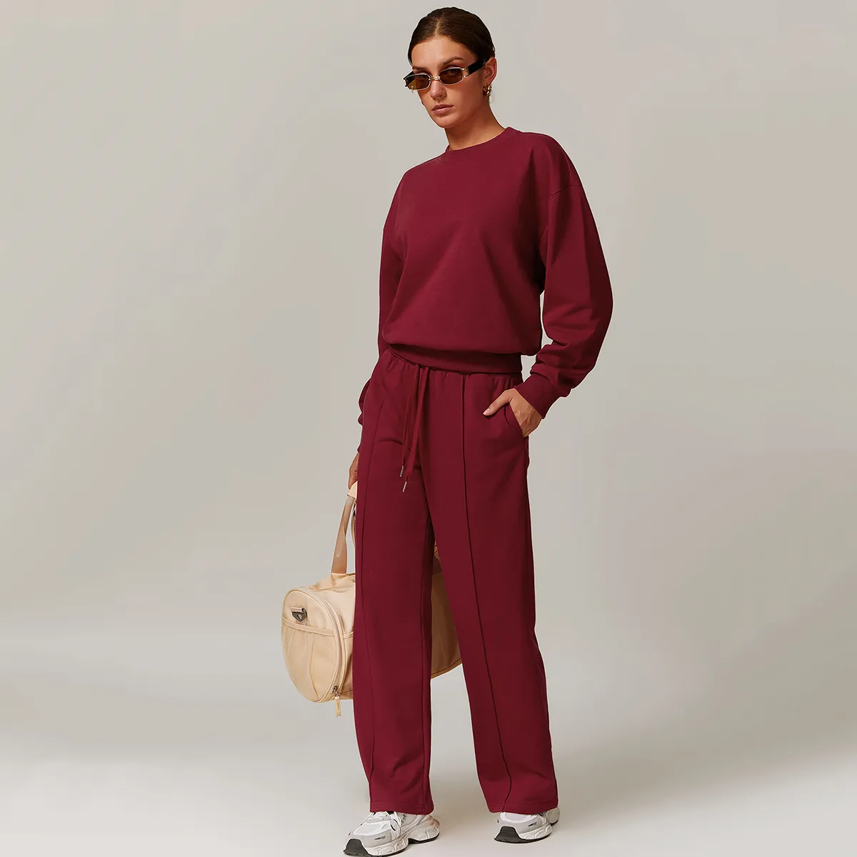 Casual Crew Neck Pullover